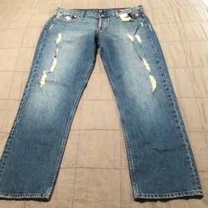 - NWT gap cone denim distressed button fly j…